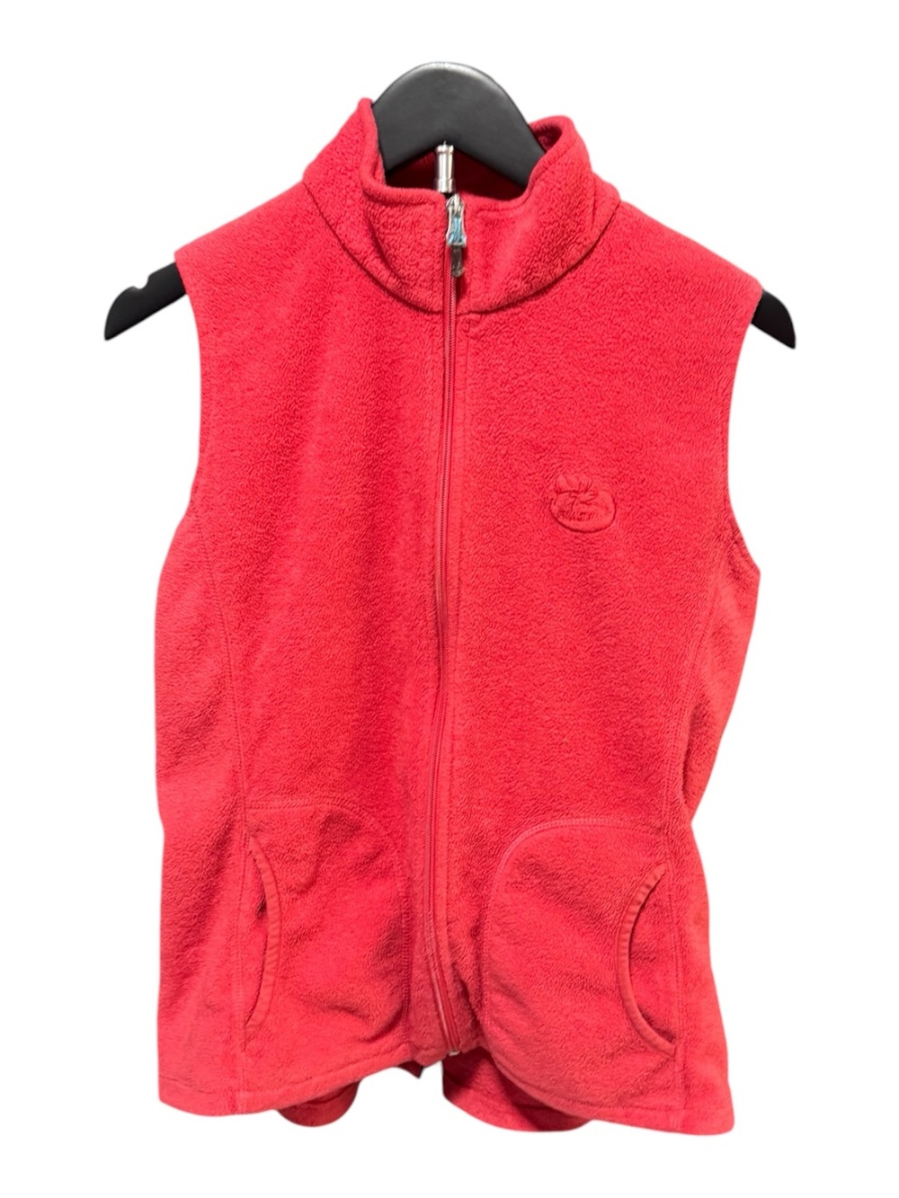 Vintage Woolrich Women's Red Fleece Zip Vest